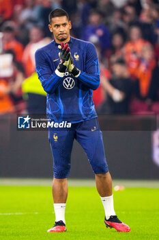 2023-10-13 - Goalkeeper Alphonse Areola of France warms up during the UEFA Euro 2024, Qualifiers Group B football match between Netherlands and France on October 13, 2023 at Johan Cruijff ArenA in Amsterdam, Netherlands - FOOTBALL - EURO 2024 - QUALIFYING - NETHERLANDS V FRANCE - UEFA EUROPEAN - SOCCER