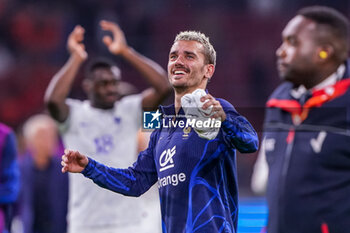 2023-10-13 - Antoine Griezmann of France celebrate the win during the UEFA Euro 2024, Qualifiers Group B football match between Netherlands and France on October 13, 2023 at Johan Cruijff ArenA in Amsterdam, Netherlands - FOOTBALL - EURO 2024 - QUALIFYING - NETHERLANDS V FRANCE - UEFA EUROPEAN - SOCCER