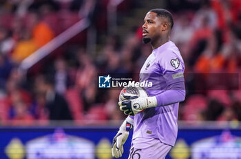 2023-10-13 - Goalkeeper Mike Maignan of France during the UEFA Euro 2024, Qualifiers Group B football match between Netherlands and France on October 13, 2023 at Johan Cruijff ArenA in Amsterdam, Netherlands - FOOTBALL - EURO 2024 - QUALIFYING - NETHERLANDS V FRANCE - UEFA EUROPEAN - SOCCER
