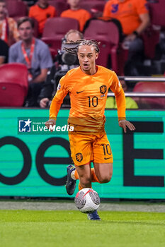 2023-10-13 - Xavi Simons of the Netherlands during the UEFA Euro 2024, Qualifiers Group B football match between Netherlands and France on October 13, 2023 at Johan Cruijff ArenA in Amsterdam, Netherlands - FOOTBALL - EURO 2024 - QUALIFYING - NETHERLANDS V FRANCE - UEFA EUROPEAN - SOCCER