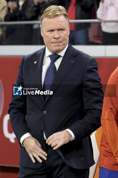2023-10-13 - Coach of Netherlands Ronald Koeman during the UEFA Euro 2024, Qualifiers Group B football match between Netherlands and France on October 13, 2023 at Johan Cruijff ArenA in Amsterdam, Netherlands - FOOTBALL - EURO 2024 - QUALIFYING - NETHERLANDS V FRANCE - UEFA EUROPEAN - SOCCER