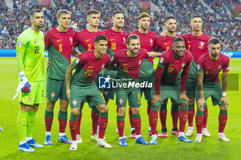 2023-10-13 - Team of Portugal during the UEFA Euro 2024, European Qualifiers, Group J, football match between Portugal and Slovakia on October 13, 2023 at Estadio do Dragao in Porto, Portugal - FOOTBALL - EURO 2024 - QUALIFYING - PORTUGAL V SLOVAKIA - UEFA EUROPEAN - SOCCER
