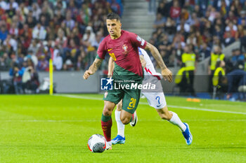 2023-10-13 - Joao Cancelo of Portugal during the UEFA Euro 2024, European Qualifiers, Group J, football match between Portugal and Slovakia on October 13, 2023 at Estadio do Dragao in Porto, Portugal - FOOTBALL - EURO 2024 - QUALIFYING - PORTUGAL V SLOVAKIA - UEFA EUROPEAN - SOCCER