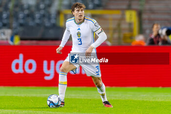 2023-10-16 - Victor Lindelof of Sweden during the UEFA Euro 2024, Qualifiers Group F football match between Belgium and Sweden on October 16, 2023 at King Baudouin Stadium in Brussels, Belgium - FOOTBALL - EURO 2024 - QUALIFYING - BELGIUM V SWEDEN - UEFA EUROPEAN - SOCCER