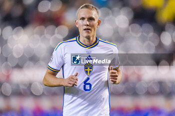 2023-10-16 - Ludwig Augustinsson of Sweden during the UEFA Euro 2024, Qualifiers Group F football match between Belgium and Sweden on October 16, 2023 at King Baudouin Stadium in Brussels, Belgium - FOOTBALL - EURO 2024 - QUALIFYING - BELGIUM V SWEDEN - UEFA EUROPEAN - SOCCER