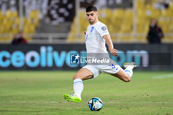 2023-10-16 - Konstantinos Koulierakis of Greece during the UEFA Euro 2024, Qualifiers Group B football match between Greece and Netherlands on October 16, 2023 at OPAP Arena in Athens, Greece - FOOTBALL - EURO 2024 - QUALIFYING - GREECE V NETHERLANDS - UEFA EUROPEAN - SOCCER