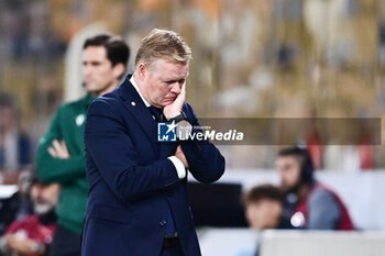 2023-10-16 - Head-Coach Ronald Koeman of the Netherlands during the UEFA Euro 2024, Qualifiers Group B football match between Greece and Netherlands on October 16, 2023 at OPAP Arena in Athens, Greece - FOOTBALL - EURO 2024 - QUALIFYING - GREECE V NETHERLANDS - UEFA EUROPEAN - SOCCER