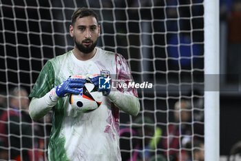 2023-11-17 - Gianluigi Donnarumma (ITA) during the Day 9 of UEFA EURO 2024 European qualifier, Group C, match between Italy and North Macedonia, 17 November 2023 at the Olympic Stadium in Rome, Italy. - ITALY VS NORTH MACEDONIA - UEFA EUROPEAN - SOCCER