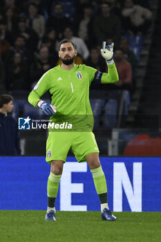 2023-11-17 - Gianluigi Donnarumma (ITA) during the Day 9 of UEFA EURO 2024 European qualifier, Group C, match between Italy and North Macedonia, 17 November 2023 at the Olympic Stadium in Rome, Italy. - ITALY VS NORTH MACEDONIA - UEFA EUROPEAN - SOCCER