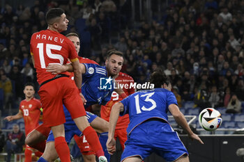 2023-11-17 - Matteo Darmian (ITA) score 1-0 during the Day 9 of UEFA EURO 2024 European qualifier, Group C, match between Italy and North Macedonia, 17 November 2023 at the Olympic Stadium in Rome, Italy. - ITALY VS NORTH MACEDONIA - UEFA EUROPEAN - SOCCER
