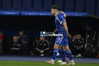 2023-11-17 - Federico Chiesa (ITA) celebrates after scoring 2-0 during the Day 9 of UEFA EURO 2024 European qualifier, Group C, match between Italy and North Macedonia, 17 November 2023 at the Olympic Stadium in Rome, Italy. - ITALY VS NORTH MACEDONIA - UEFA EUROPEAN - SOCCER