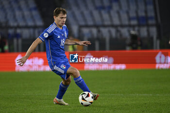 2023-11-17 - Nicolo’ Barella (ITA) during the Day 9 of UEFA EURO 2024 European qualifier, Group C, match between Italy and North Macedonia, 17 November 2023 at the Olympic Stadium in Rome, Italy. - ITALY VS NORTH MACEDONIA - UEFA EUROPEAN - SOCCER