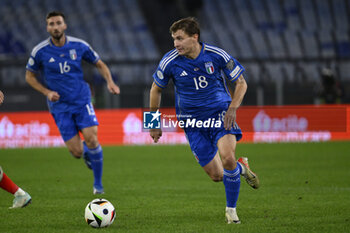 2023-11-17 - Nicolo’ Barella (ITA) during the Day 9 of UEFA EURO 2024 European qualifier, Group C, match between Italy and North Macedonia, 17 November 2023 at the Olympic Stadium in Rome, Italy. - ITALY VS NORTH MACEDONIA - UEFA EUROPEAN - SOCCER