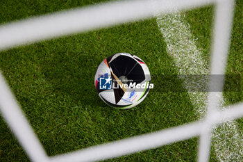 2023-10-10 - Presentation of the Euro 2024 Adidas match ball "Fussballliebe". For the first time, the official match ball of the UEFA European Football Championship will be equipped with "Connected Ball Technology". The technology sends precise ball data to the video referees in real time. By combining player position data with artificial intelligence, the innovation contributes to UEFA's semi-automatic offside technology, enabling faster match decisions, on November 15, 2023 at Olympiastadion in Berlin, Germany - FOOTBALL - EURO 2024 - PRESENTATION OF THE ADIDAS MATCH BALL - UEFA EUROPEAN - SOCCER