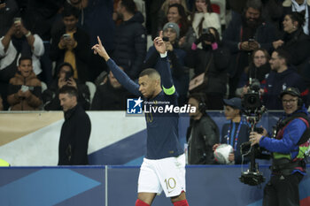 2023-11-18 - Olivier Giroud of France celebrates his goal during the UEFA Euro 2024, Qualifiers, Group B football match between France and Gibraltar on November 18, 2023 at Allianz Riviera stadium in Nice, France - FOOTBALL - EURO 2024 - QUALIFYING - FRANCE V GIBRALTAR - UEFA EUROPEAN - SOCCER
