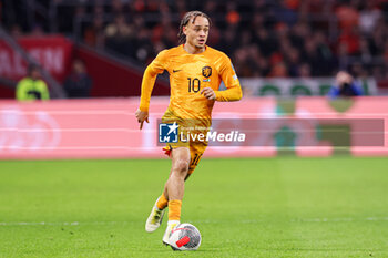 2023-11-18 - Xavi Simons of The Netherlands during the UEFA EURO 2024, Qualifiers Group B football match between Netherlands and Republic of Ireland on November 18, 2023 at Johan Cruijff ArenA in Amsterdam, Netherlands - FOOTBALL - EURO 2024 - QUALIFYING - NETHERLANDS V REPUBLIC OF IRELAND - UEFA EUROPEAN - SOCCER