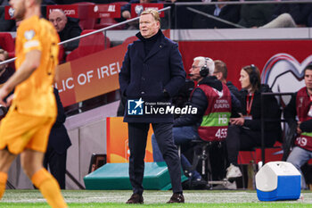 2023-11-18 - Head coach Ronald Koeman of The Netherlands during the UEFA EURO 2024, Qualifiers Group B football match between Netherlands and Republic of Ireland on November 18, 2023 at Johan Cruijff ArenA in Amsterdam, Netherlands - FOOTBALL - EURO 2024 - QUALIFYING - NETHERLANDS V REPUBLIC OF IRELAND - UEFA EUROPEAN - SOCCER