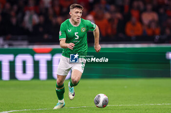 2023-11-18 - Dara O'Shea of Ireland during the UEFA EURO 2024, Qualifiers Group B football match between Netherlands and Republic of Ireland on November 18, 2023 at Johan Cruijff ArenA in Amsterdam, Netherlands - FOOTBALL - EURO 2024 - QUALIFYING - NETHERLANDS V REPUBLIC OF IRELAND - UEFA EUROPEAN - SOCCER