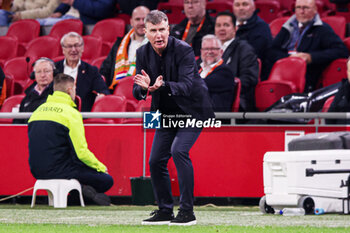 2023-11-18 - Head coach Stephen Kenny of Ireland during the UEFA EURO 2024, Qualifiers Group B football match between Netherlands and Republic of Ireland on November 18, 2023 at Johan Cruijff ArenA in Amsterdam, Netherlands - FOOTBALL - EURO 2024 - QUALIFYING - NETHERLANDS V REPUBLIC OF IRELAND - UEFA EUROPEAN - SOCCER