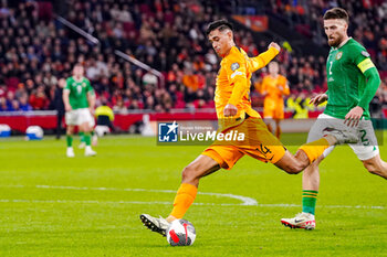 2023-11-18 - Tijjani Reijnders of The Netherlands during the UEFA EURO 2024, Qualifiers Group B football match between Netherlands and Republic of Ireland on November 18, 2023 at Johan Cruijff ArenA in Amsterdam, Netherlands - FOOTBALL - EURO 2024 - QUALIFYING - NETHERLANDS V REPUBLIC OF IRELAND - UEFA EUROPEAN - SOCCER