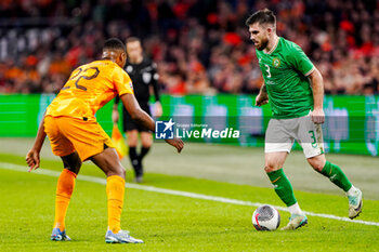 2023-11-18 - Ryan Manning of Ireland during the UEFA EURO 2024, Qualifiers Group B football match between Netherlands and Republic of Ireland on November 18, 2023 at Johan Cruijff ArenA in Amsterdam, Netherlands - FOOTBALL - EURO 2024 - QUALIFYING - NETHERLANDS V REPUBLIC OF IRELAND - UEFA EUROPEAN - SOCCER