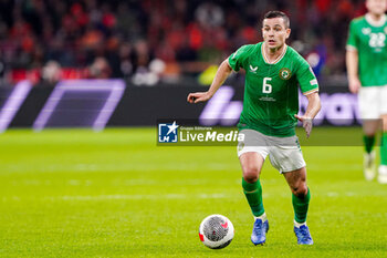 2023-11-18 - Josh Cullen of Ireland during the UEFA EURO 2024, Qualifiers Group B football match between Netherlands and Republic of Ireland on November 18, 2023 at Johan Cruijff ArenA in Amsterdam, Netherlands - FOOTBALL - EURO 2024 - QUALIFYING - NETHERLANDS V REPUBLIC OF IRELAND - UEFA EUROPEAN - SOCCER