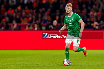 2023-11-18 - Liam Scales of Ireland during the UEFA EURO 2024, Qualifiers Group B football match between Netherlands and Republic of Ireland on November 18, 2023 at Johan Cruijff ArenA in Amsterdam, Netherlands - FOOTBALL - EURO 2024 - QUALIFYING - NETHERLANDS V REPUBLIC OF IRELAND - UEFA EUROPEAN - SOCCER