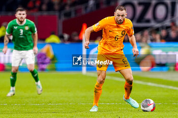 2023-11-18 - Stefan de Vrij of The Netherlands during the UEFA EURO 2024, Qualifiers Group B football match between Netherlands and Republic of Ireland on November 18, 2023 at Johan Cruijff ArenA in Amsterdam, Netherlands - FOOTBALL - EURO 2024 - QUALIFYING - NETHERLANDS V REPUBLIC OF IRELAND - UEFA EUROPEAN - SOCCER