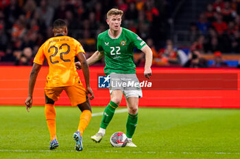 2023-11-18 - Nathan Collins of Ireland during the UEFA EURO 2024, Qualifiers Group B football match between Netherlands and Republic of Ireland on November 18, 2023 at Johan Cruijff ArenA in Amsterdam, Netherlands - FOOTBALL - EURO 2024 - QUALIFYING - NETHERLANDS V REPUBLIC OF IRELAND - UEFA EUROPEAN - SOCCER