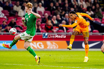 2023-11-18 - Cody Gakpo of The Netherlands during the UEFA EURO 2024, Qualifiers Group B football match between Netherlands and Republic of Ireland on November 18, 2023 at Johan Cruijff ArenA in Amsterdam, Netherlands - FOOTBALL - EURO 2024 - QUALIFYING - NETHERLANDS V REPUBLIC OF IRELAND - UEFA EUROPEAN - SOCCER