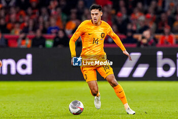 2023-11-18 - Tijjani Reijnders of The Netherlands during the UEFA EURO 2024, Qualifiers Group B football match between Netherlands and Republic of Ireland on November 18, 2023 at Johan Cruijff ArenA in Amsterdam, Netherlands - FOOTBALL - EURO 2024 - QUALIFYING - NETHERLANDS V REPUBLIC OF IRELAND - UEFA EUROPEAN - SOCCER