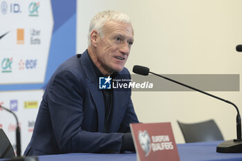 2023-11-19 - Coach of France Didier Deschamps during a press conference following the UEFA Euro 2024, Qualifiers, Group B football match between France and Gibraltar on November 18, 2023 at Allianz Riviera stadium in Nice, France - FOOTBALL - EURO 2024 - QUALIFYING - FRANCE V GIBRALTAR - UEFA EUROPEAN - SOCCER