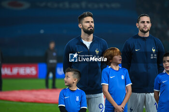 2023-11-21 - 9 Olivier Giroud of France during the European Qualifiers for Euro 24, Group B, match between Greece and France at OPAP Arena on November 21, 2023, in Athens, Greece. - GREECE VS FRANCE, EUROPEAN QUALIFIERS, EURO 2024 - UEFA EUROPEAN - SOCCER