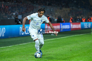 2023-11-21 - 5 Jules Kounde of France during the European Qualifiers for Euro 24, Group B, match between Greece and France at OPAP Arena on November 21, 2023, in Athens, Greece. - GREECE VS FRANCE, EUROPEAN QUALIFIERS, EURO 2024 - UEFA EUROPEAN - SOCCER
