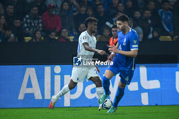 2023-11-21 - 20 Kingsley Coman of France during the European Qualifiers for Euro 24, Group B, match between Greece and France at OPAP Arena on November 21, 2023, in Athens, Greece. - GREECE VS FRANCE, EUROPEAN QUALIFIERS, EURO 2024 - UEFA EUROPEAN - SOCCER