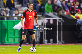 2023-11-19 - Timothy Castagne of Belgium during the UEFA Euro 2024, Qualifiers Group F football match between Belgium and Azerbaijan on November 19, 2023 at King Baudouin Stadium in Brussels, Belgium - FOOTBALL - EURO 2024 - QUALIFYING - BELGIUM V AZERBAIJAN - UEFA EUROPEAN - SOCCER