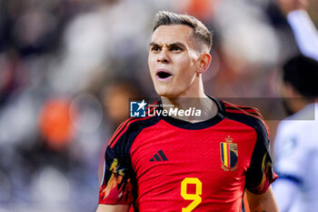 2023-11-19 - Leandro Trossard of Belgium during the UEFA Euro 2024, Qualifiers Group F football match between Belgium and Azerbaijan on November 19, 2023 at King Baudouin Stadium in Brussels, Belgium - FOOTBALL - EURO 2024 - QUALIFYING - BELGIUM V AZERBAIJAN - UEFA EUROPEAN - SOCCER
