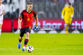 2023-11-19 - Leandro Trossard of Belgium during the UEFA Euro 2024, Qualifiers Group F football match between Belgium and Azerbaijan on November 19, 2023 at King Baudouin Stadium in Brussels, Belgium - FOOTBALL - EURO 2024 - QUALIFYING - BELGIUM V AZERBAIJAN - UEFA EUROPEAN - SOCCER