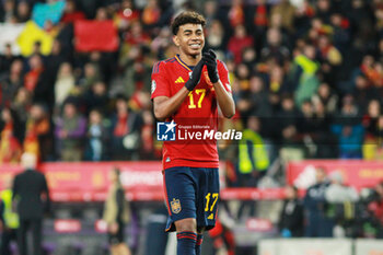 2023-11-19 - Lamine Yamal of Spain at full time during the UEFA EURO 2024, Qualifiers Group A football match between Spain and Georgia on November 19, 2023 at Jose Zorrilla Stadium in Valladolid, Spain - FOOTBALL - EURO 2024 - QUALIFYING - SPAIN V GEORGIA - UEFA EUROPEAN - SOCCER