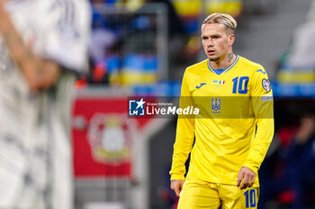 2023-11-20 - Mykhailo Mudryk of Ukraine during the UEFA Euro 2024, Qualifiers Group C football match between Ukraine and Italy on November 20, 2023 at BayArena in Leverkusen, Germany - FOOTBALL - EURO 2024 - QUALIFYING - UKRAINE V ITALY - UEFA EUROPEAN - SOCCER