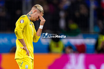 2023-11-20 - Mykhailo Mudryk of Ukraine looks dejected after draw during the UEFA Euro 2024, Qualifiers Group C football match between Ukraine and Italy on November 20, 2023 at BayArena in Leverkusen, Germany - FOOTBALL - EURO 2024 - QUALIFYING - UKRAINE V ITALY - UEFA EUROPEAN - SOCCER