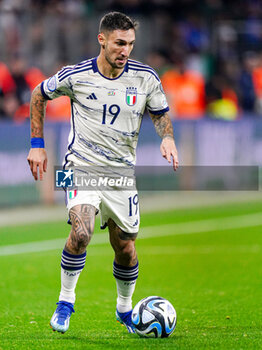 2023-11-20 - Matteo Politano of Italy during the UEFA Euro 2024, Qualifiers Group C football match between Ukraine and Italy on November 20, 2023 at BayArena in Leverkusen, Germany - FOOTBALL - EURO 2024 - QUALIFYING - UKRAINE V ITALY - UEFA EUROPEAN - SOCCER