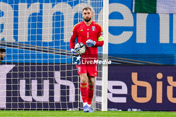 2023-11-20 - Gianluigi Donnarumma of Italy during the UEFA Euro 2024, Qualifiers Group C football match between Ukraine and Italy on November 20, 2023 at BayArena in Leverkusen, Germany - FOOTBALL - EURO 2024 - QUALIFYING - UKRAINE V ITALY - UEFA EUROPEAN - SOCCER