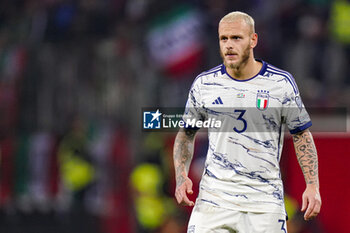 2023-11-20 - Federico Dimarco of Italy during the UEFA Euro 2024, Qualifiers Group C football match between Ukraine and Italy on November 20, 2023 at BayArena in Leverkusen, Germany - FOOTBALL - EURO 2024 - QUALIFYING - UKRAINE V ITALY - UEFA EUROPEAN - SOCCER