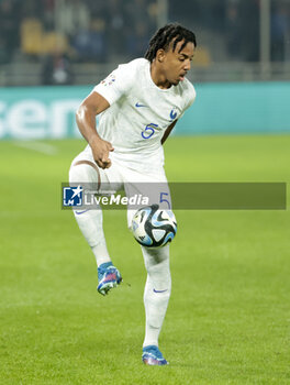 2023-11-21 - Jules Kounde of France during the UEFA Euro 2024, Qualifiers, Group B football match between Greece and France on November 21, 2023 at OPAP Arena in Athens, Greece - FOOTBALL - EURO 2024 - QUALIFYING - GREECE V FRANCE - UEFA EUROPEAN - SOCCER
