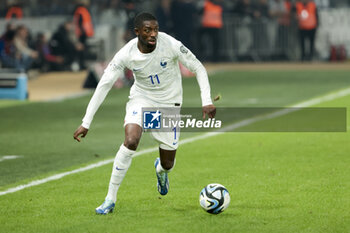 2023-11-21 - Ousmane Dembele of France during the UEFA Euro 2024, Qualifiers, Group B football match between Greece and France on November 21, 2023 at OPAP Arena in Athens, Greece - FOOTBALL - EURO 2024 - QUALIFYING - GREECE V FRANCE - UEFA EUROPEAN - SOCCER