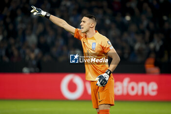 2023-11-21 - Greece goalkeeper Odysseas Vlachodimos during the UEFA Euro 2024, Qualifiers, Group B football match between Greece and France on November 21, 2023 at OPAP Arena in Athens, Greece - FOOTBALL - EURO 2024 - QUALIFYING - GREECE V FRANCE - UEFA EUROPEAN - SOCCER