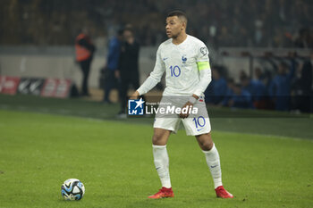 2023-11-21 - Kylian Mbappe of France in action during the UEFA Euro 2024, Qualifiers, Group B football match between Greece and France on November 21, 2023 at OPAP Arena in Athens, Greece - FOOTBALL - EURO 2024 - QUALIFYING - GREECE V FRANCE - UEFA EUROPEAN - SOCCER