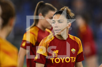 2023-03-21 - Elisa Bartoli of AS Roma Women during the Quarter-finals, 1st leg UEFA Women's Champions League between A.S. Roma and FC Barcelona on March 21, 2023 at the Stadio Olimpico in Rome. - AS ROMA VS FC BARCELONA - UEFA CHAMPIONS LEAGUE WOMEN - SOCCER