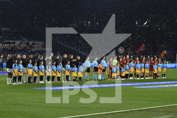 2023-03-21 - FC Barcelona and A.S. Roma during the Quarter-finals, 1st leg UEFA Women's Champions League between A.S. Roma and FC Barcelona on March 21, 2023 at the Stadio Olimpico in Rome. - AS ROMA VS FC BARCELONA - UEFA CHAMPIONS LEAGUE WOMEN - SOCCER